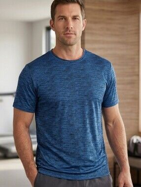 Zone Pro Sport Men's XL Blue Short Sleeve Crew Neck Sport T-Shirt